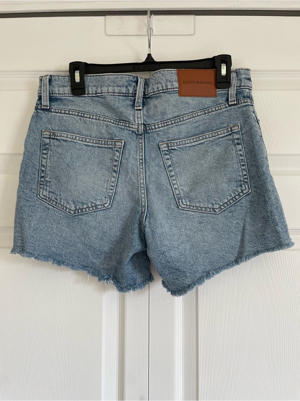 Lucky Brand Light Blue Distressed Denim Cutoff Shorts - Picture 3 of 3